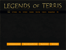 Tablet Screenshot of legendsofterris.com